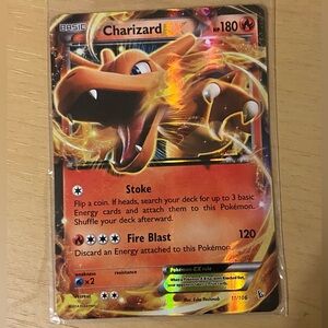 3 Rare Charizard Pokémon Cards